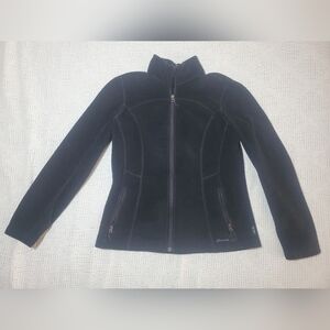 Eddie Bauer Women's Black Fleece Jacket Size Small